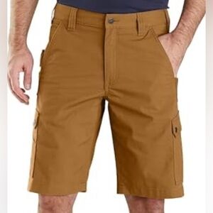 Carhartt Men's Rugged Flex Relaxed Fit Ripstop Cargo Shorts, Brown